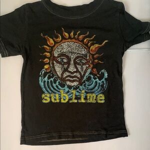 Live Nation Black and Orange Short Sleeve Tee